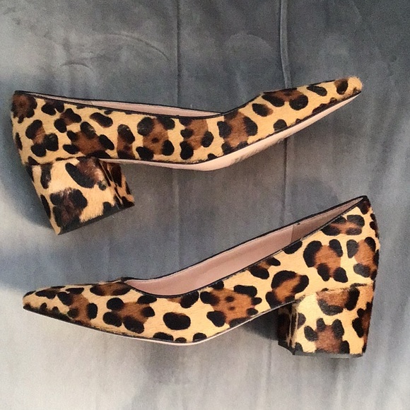 J. Crew Shoes - J Crew dyed calf hair animal print shoes.